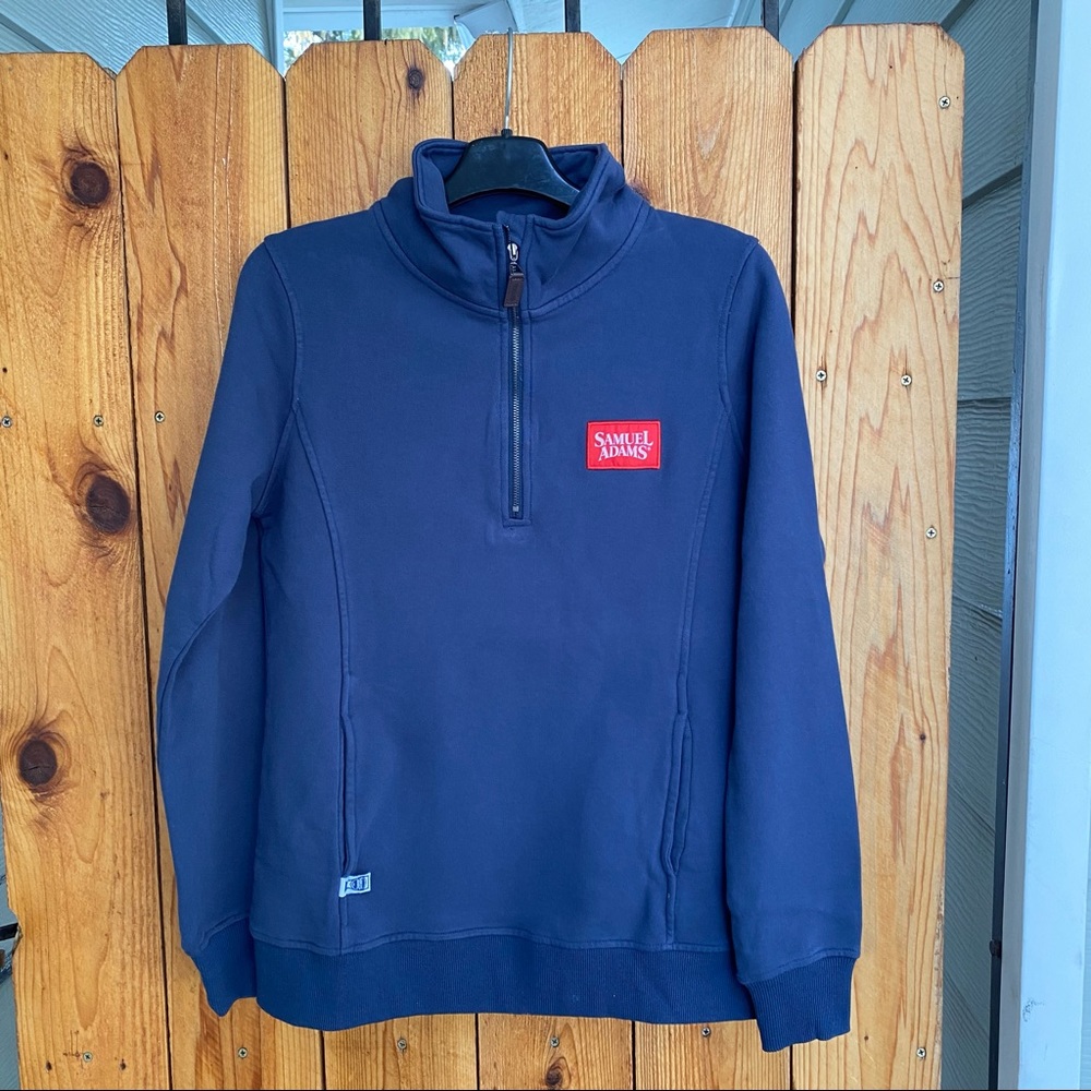 Sam Adams Quarter Zip Sweatshirt Sweater NWOT